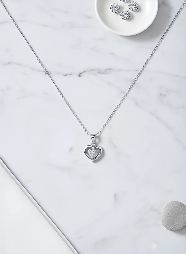 Sterling_Silver_Heart_Pendant_Necklace_For_Women_925_Sterling_Silver